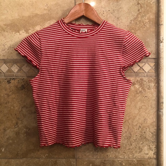 Sunday best crowne top RED AND WHITE STRIPE - Picture 5 of 7